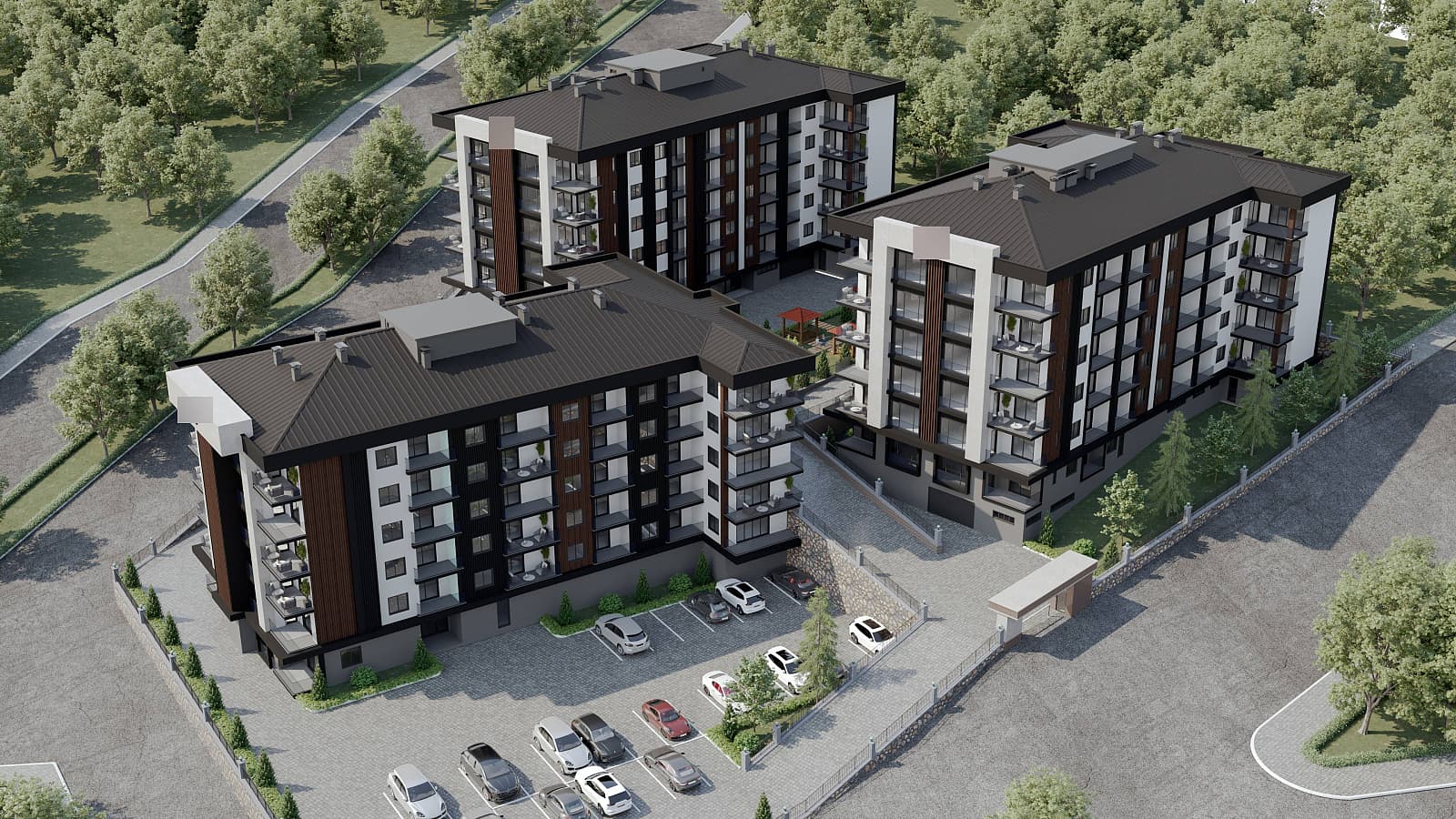 شقق بإطلالة بحرية بالقرب من الجامعة في أورتا حصار، طرابزون